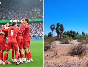 Arizona 40 derece! Bizim Çocuklar resmen yanıyor