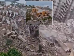 Art arda 2 deprem ülkeyi yerle bir etti! Görüntüdeki çığlıklar yürek dağladı