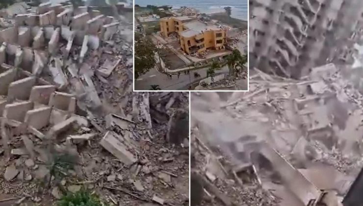 Art arda 2 deprem ülkeyi yerle bir etti! Görüntüdeki çığlıklar yürek dağladı