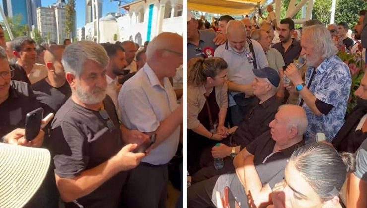 Kadir İnanır’ın cenaze töreninde İlyas Salman ile fotoğraf çektirme yarışına girdiler