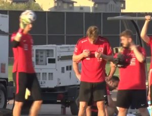 Kenan Yıldız dua ederek antrenmana başladı