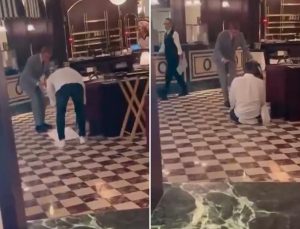 Restoranın ortasında namaz kıldı! Görüntü kullanıcıları ikiye böldü