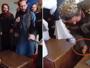 Taliban akıllı telefonlara da savaş açtı, kameralar önünde parçaladılar