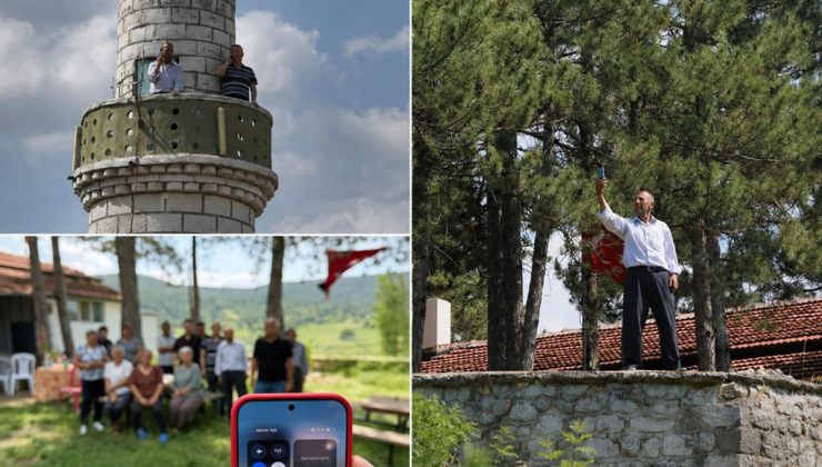 Teknoloji çağında iletişimsiz kalan mahalle: Bir sinyal için minareye tırmanıyorlar!