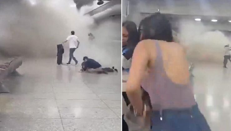 Venezuela’daki deprem anı kamerada! Havalimanındaki panik saniye saniye kaydedildi