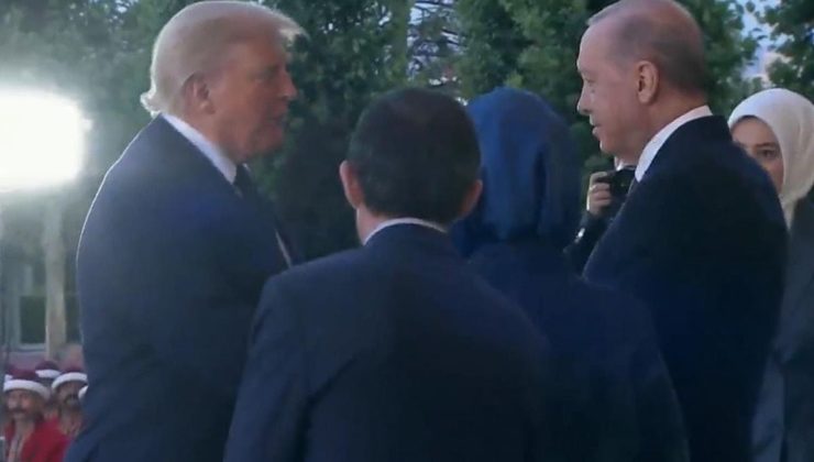 Beştepe’de resepsiyon! Erdoğan çifti, Trump’ı karşıladı