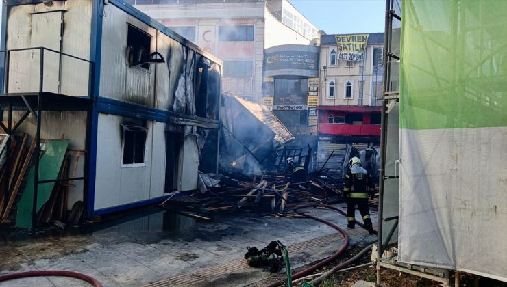 Gebze’de konteyner yangını iki iş yerine sıçradı