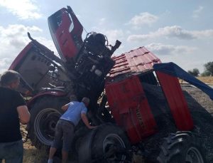 Uzunköprü’de Traktör Kazası: 1’i Ağır 2 Yaralı