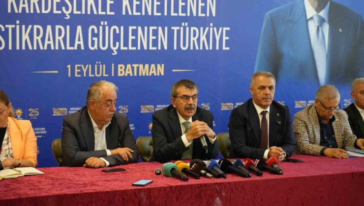Bakan Tekin: Terörsüz Türkiye Sürecinde Bahçeli’nin Desteği Yeri Doldurulamaz