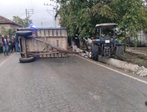 Balıkesir İvrindi’de traktör römorku devrildi, 23 kişi yaralandı