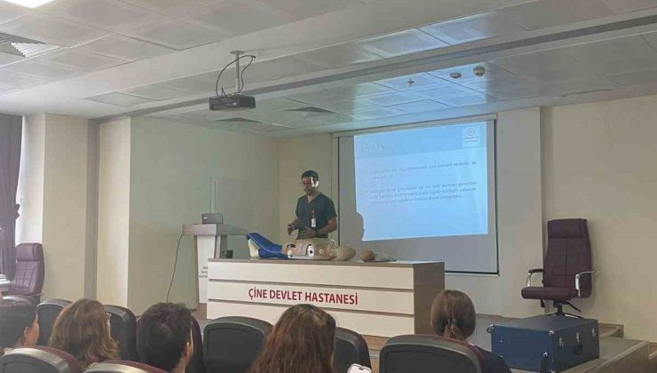 Çine Devlet Hastanesi personeline yetişkin ve bebeklerde CPR eğitimi verildi