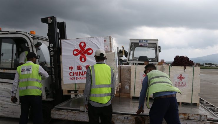 Çin’in gönderdiği acil yardım malzemelerinin dördüncü partisi Nepal’e ulaştı
