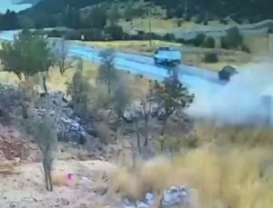 Gaziantep Nurdağı’nda 7 kişinin öldüğü kaza güvenlik kamerasına yansıdı