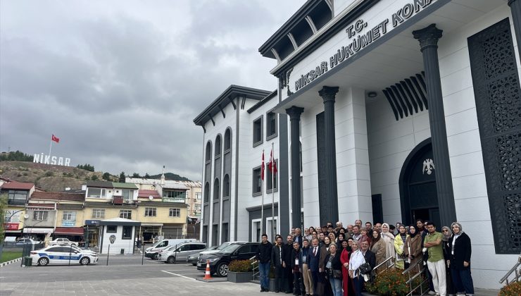 Geometrik desenler çalıştayı heyeti, Niksar Kaymakamı Perçi’yi ziyaret etti