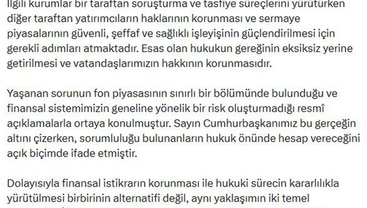 İletişim Başkanı Duran: Esas olan vatandaşlarımızın hakkının korunmasıdır