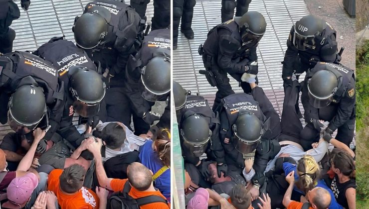 İspanya’da 87 yaşındaki kadının evinden tahliyesi sokakları karıştırdı: Polis göstericilere müdahale etti
