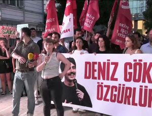 Kadıköy’de Deniz Göktaş’a destek eylemi: ‘Tek suçu bu korku düzeninden korkmamak’