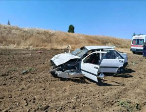 Keskin’de Otomobil Devrildi: 2 Yaralı