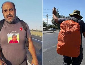 Kızı Narin için Ankara’ya yürüyen baba Arif Güran Urfa’da hastanelik oldu