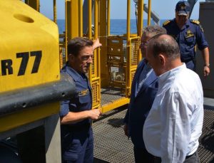 KKTC Başbakanı Üstel, TCG Alemdar’da Arama-Kurtarma Çalışmalarını Yerinde İnceledi