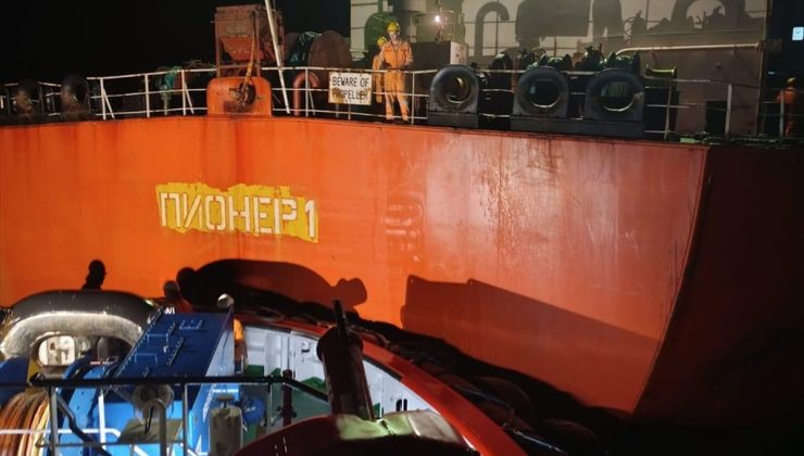 Marmara Adası’nda Makine Arızası: Ham Petrol Yüklü Tanker Tekirdağ’a Çekildi