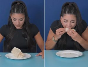 Önüne koydular, saniyeler içinde bitirdi! Dünya rekoru geldi