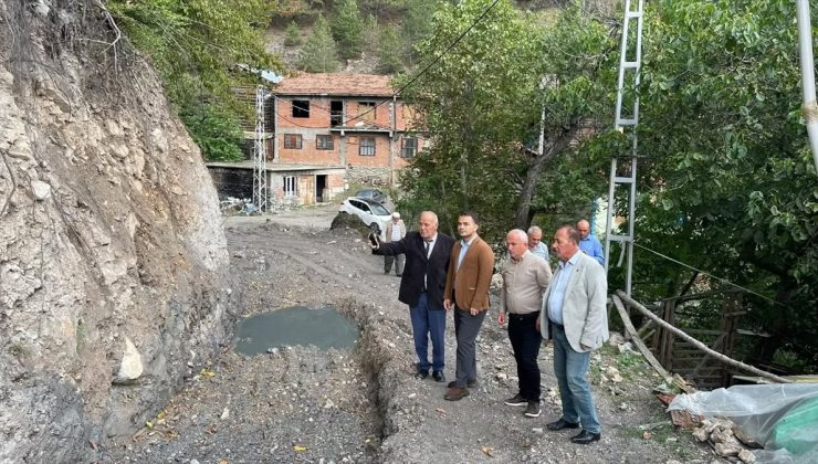 Tosya Kaymakamı Konak, köylerde ulaşım ve altyapı çalışmalarını yerinde inceledi