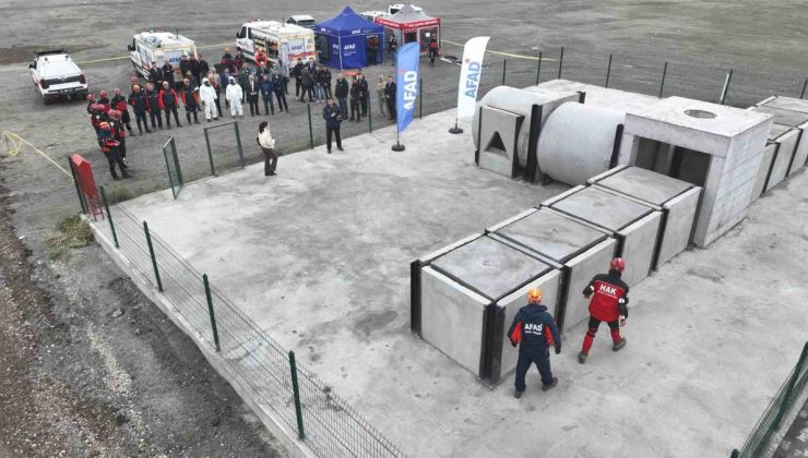 Ağrı’da Afet Eğitim Parkuru kentsel arama modülüyle hizmete açıldı