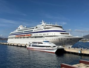 Astoria Grande kruvaziyeri Bodrum’a 447 turist getirdi, Marmaris’e gidecek