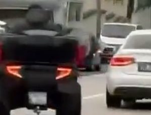 ATV ile drift attı, o anlar kameraya yansıdı!