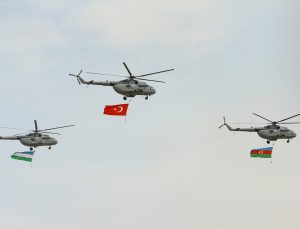 Azerbaycan, Türkiye ve Özbekistan’ın tatbikatında temsili terörist hedefler vuruldu