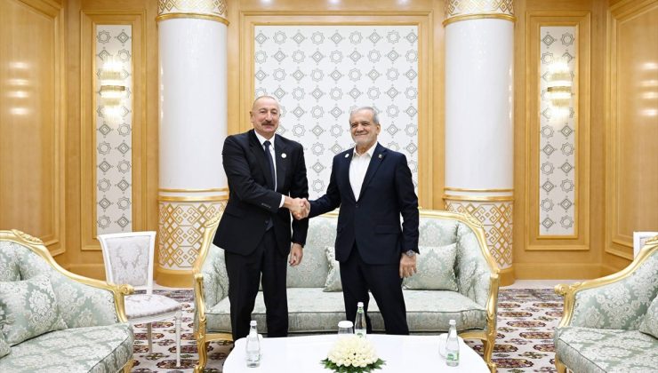 Azerbaycan ve İran cumhurbaşkanları BDT zirvesinde Avaza’da buluştu