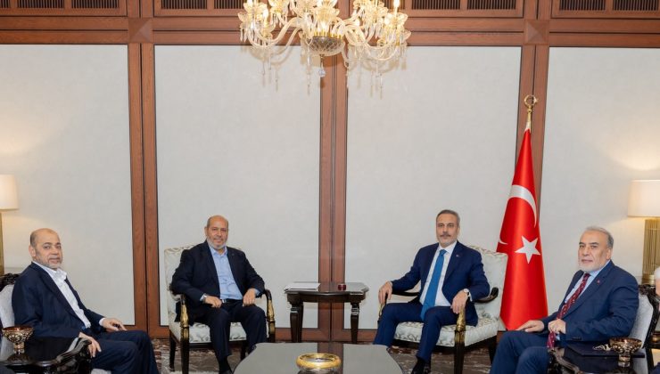 Bakan Fidan, Hamas Siyasi Büro Şefi Hayye ve beraberindeki Hamas heyetini kabul etti