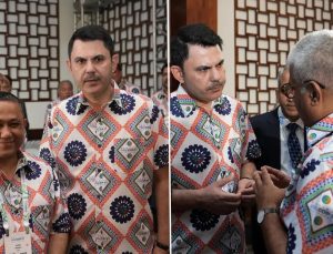 Bakan Murat Kurum Fiji’de geleneksel gömleğiyle dikkat çekti