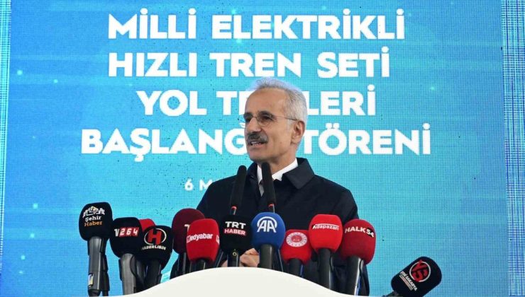 Bakan Uraloğlu, ikinci Milli Hızlı Tren setinin üretiminin hızla sürdüğünü bildirdi