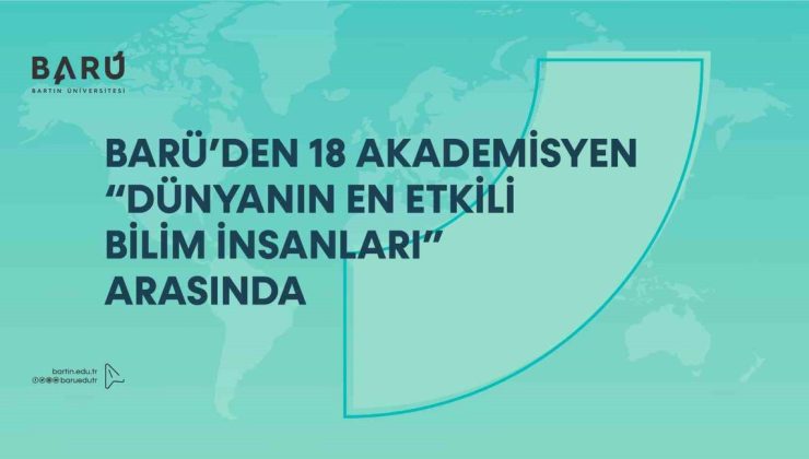 BARÜ’den 18 akademisyen Stanford listesine girdi, 3’ü Türkiye birincisi oldu