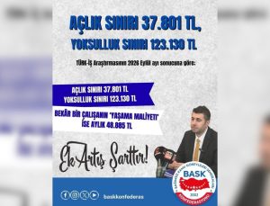 BASK, yoksulluk sınırı 123 bin 130 TL’ye çıkarken sabit gelirlilere refah payı istedi