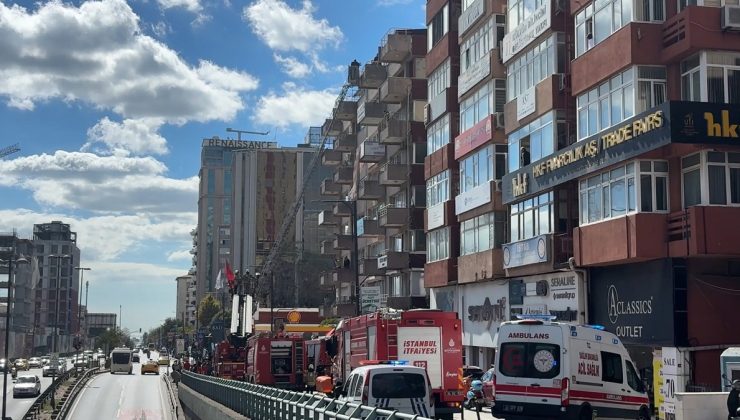 Beşiktaş’ta dans akademisinde çıkan yangında mahsur kalanlar tahliye edildi