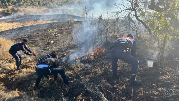 Bolu Gerede’de otluk yangını ormanlık alana sıçramadan söndürüldü, 5 dönüm zarar var