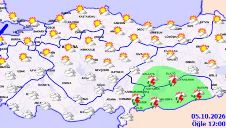 Bugün hava nasıl olacak? Güneyde sağanak, kuzeyde fırtına: Hava sıcaklıkları düşmeye devam ediyor