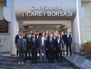 Çan ve Solakoğlu, Çarşamba Ticaret Borsası yönetimine başarı dilekleri iletti