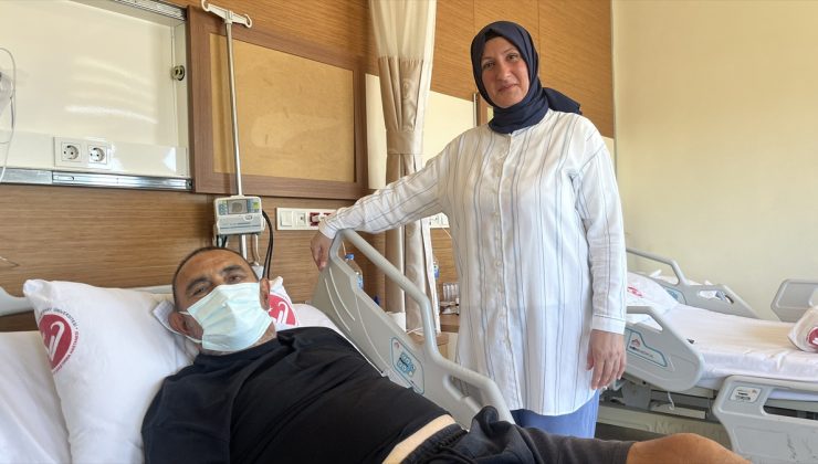 Çanakkale Gelibolu’da Nurdoğan Alyaz, eşinin böbreğiyle 8 günde sağlığına kavuştu