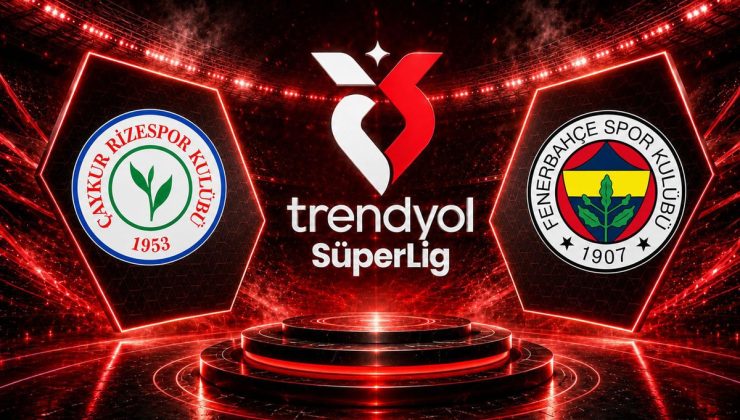 Çaykur Rizespor-Fenerbahçe maçının ilk 11’leri belli oldu