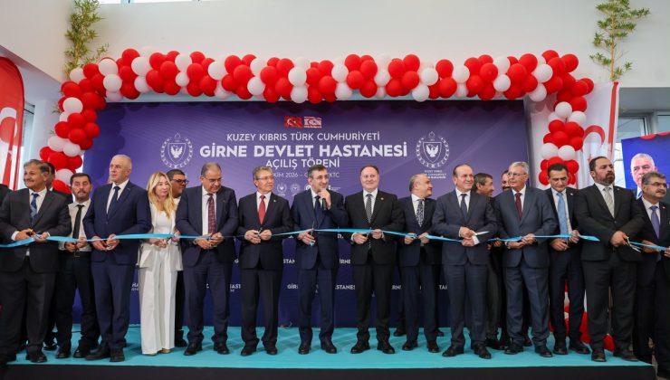 Cumhurbaşkanı Yardımcısı Cevdet Yılmaz, KKTC’de iki devlet hastanesini açtı