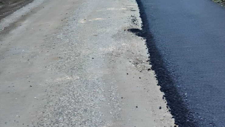 Demirköy’de Yeşilce-Hamdibey yolu için sıcak asfalt çalışması başlatıldı