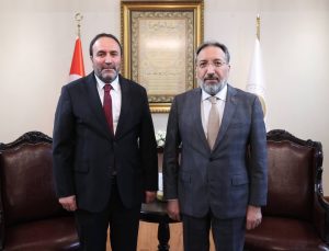 Diyanet İşleri Başkanı Arpaguş, Ağrı İl Müftüsü İlhan’ı kabul etti