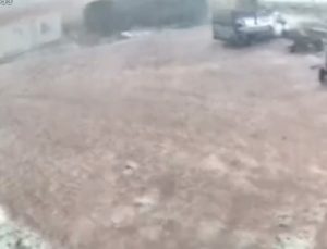 Diyarbakır Bismil’de sel anına ait güvenlik kamerası görüntüleri ortaya çıktı