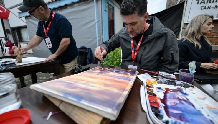 Düzce’de 2. Uluslararası Suluboya Festivali 16 ülkeden 81 ressamla başladı
