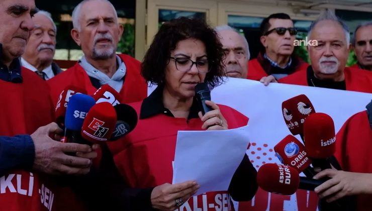 Eskişehir’de emekliler SGK önünde seyyanen zam talebiyle eylem yaptı
