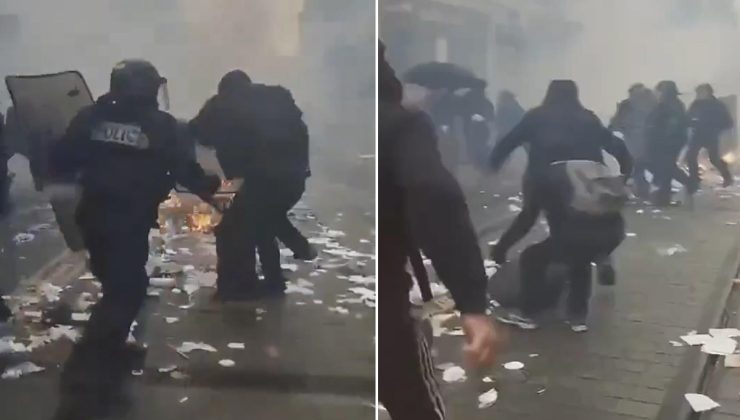 Film değil gerçek! Öğrencilerle polis sokakta karşı karşıya geldi